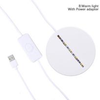 Akrilo 3D LED lempos pagrindo stalo naktinio apšvietimo pagrindo LED abs USB apšvietimo priedai