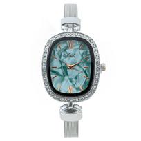 Women Fashion Leather Watch One Size žalia