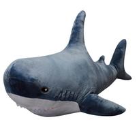 45/60cm Iškamšytas Plėšrūnas Pliušinis Juokingas Žaislas Miego Pagalvė Vaikams Berniukams Pagalvėlė Mergaitei Gyvūnas Gimtadienis Vaikas Brinquedos 45cm mėlyna