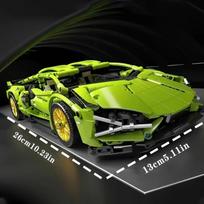 1690 vienetų, Žalio automobilio konstruktorių rinkinys, Kūrybinis transporto priemonės surinkimo rinkinys, Tinkamas namų dekoravimui, Gimtadienio ir šventinis dovanų rinkinys