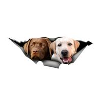 Black Cocker Spaniel Car Sticker Ripped Metal Sticker Waterproof Pet Dog Dog Fun Decal 20*15cm gray