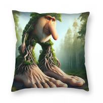 Tung Tung Tung Sahur Italian Brainrot Meme Pillowcase Printing Polyester Cushion Cover Decoration Pillow Case Cover Sofa Square 12x12Inch