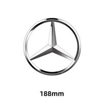 2025 For Mercedes-Benz 1vnt 188mm 210mm ABS Automobilio Priekinės Grotelės Ženklelis Lipdukas Dangtelis Emblema For Mercedes Benz A/B/C/E/S Klasės GLA CLA