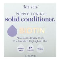 Kitsch, Purple Toning Solid Conditioner Bar, Biotin, Orange Blossom & Jasmine, 1 bar, 2.7 oz (77 g)