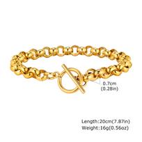 Stainless Steel Chunky Chain Choker Necklace for Women, Thick Rolo Link Toggle Necklace, Waterproof OT Jewelry