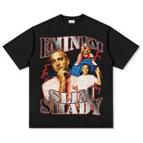 Eminem Slim Shady Graphic TShirt Unisex Oversized Soft Cotton Bold Pop Rap Fashion Y2K Style Short Sleeve Casual Tee M