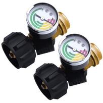 2Pcs Propane Tanks Gauge Leak Detector Propane Level Indicator for Campers, Propane Heater, Fire Pit, Gas Grill 1
