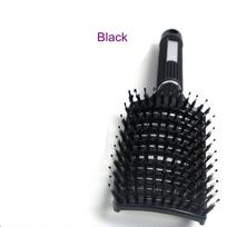 Anti-static Heat Curved Vent Comb Barber Salon Hair Styling Tool Hair Brush Boar Bristle for Detangling All Hair Types 1 Piece juoda
