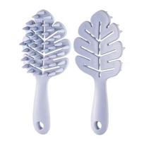 Tree Shape  Hair Washing Detangling Shampoo Brush for Hair Deep Cleaning Long Handle Exfoliating Scalp Massager Brush in Stock violetinė