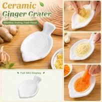 Ceramic Grinder and Mincer for Garlic Carrots Baby Food - Manual Grater one size balta