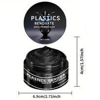 Car Plastic Restorer Back to Black Gloss Long-Lasting Coating Leather Renovator Auto Polishing Cleaning for Car Plastic Leather black