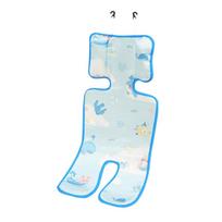 Breathable Stroller Cooling Pad Adjustable Kid Car Seat Liner Cooler Pad For High Chair Bassinet Swing Outdoor Travel Beach mėlyna