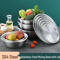 SEJA 304 Stainless Steel Covered Mixing Bowl