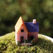 Dollhouse House Castle Terrarium Villa Figurines Miniature Ornaments Fairy Garden Decoration B