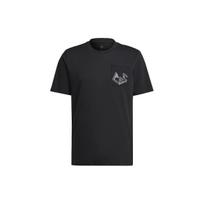Adidas Real Madrid C.F T Shirts Men's Black Crew Neck Moderate Straight Fit HF4037 XS