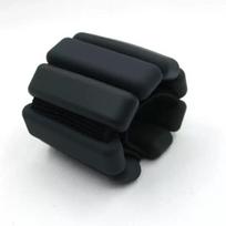 Silicone Weighted Wristband Adjustable Weight Ankle Wrist Band Yoga Sport Sandbag Gravity Belt Gray one pound 1 pair