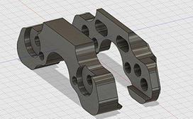 Brake mount type II for piste (basic set for front)