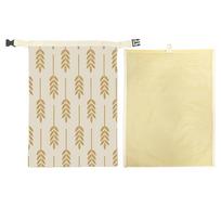 Reusable Beeswax Bread Bags Beeswax Coated Organic Linen Sourdough Bread Bags Large Capacity Freshness Preservation