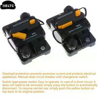 DC12V-48V Waterproof 30A-300A Circuit Breaker, Manual Reset Fuse Holder For Car Boat Marine RV Solar System 30A