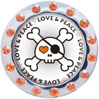 LITE Pitch Fix Marker Rhinestone 23.5mm Orange T-245(090) oranžinė