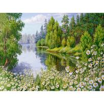 Deimantinis siuvinėjimas Gėlės 5D Deimantinis paveikslas Visas apvalus gamtos peizažas Kalnų krištolas Paveikslėlis Hobis Namų dekoravimas Full Round 20x30CM
