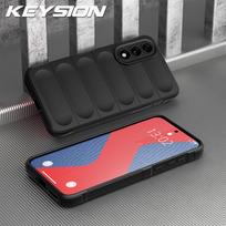 KEYSION Shockproof Matte Phone Case for OnePlus Nord 5 5G Anti-skid Soft Silicone Phone Back Cover for One Plus 1+ Nord 5 for OnePlus Nord 5 juoda