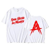 Hip Hop Streetwear Anuel AA Real Hasta la Muerte Graphic T Shirts For Men/Women Men Fashion Rapper T-shirts Loose Cotton 71719 S