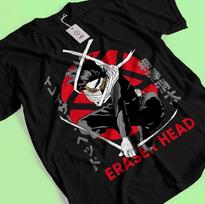 Eraser Head T-Shirt My Hero Academia Bakugo Katsuki Tee Shoto Dabi Deku Shirt L
