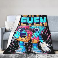67 Šeši Septyni 6-7 Juokinga Italijos Smegenų Puvinio Antklodė Super Minkšta Jauki Miegamojo Antklodė Daug Dydžių Antklodės 76x102cm
