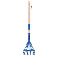 Detachable Wooden Handle Rake, Multi,functional Outdoor Garden Rake One Size mėlyna