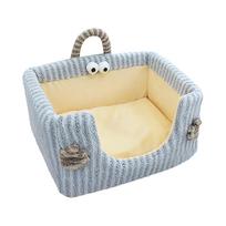 Interesting Plush Christmas And Dog Bed, Pet Sofa, Indoor And Outdoor Plush Synthesis One Size mėlyna