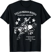 Texas Prison Rodeo Cowboy Western T-Shirt Unisex T-Shirt M