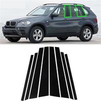 Stulpelių Durų Blizgios Juodos Apdailos Lipdukų Dangtelio Rinkinys BMW X5 E70 2007-2013