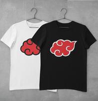 Akatsuki Shirt Cloud Red Naruto Shippuden Anime Manga Otaku Organic Cotton S-XXXL 2XL