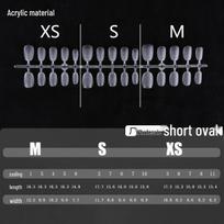 Clear Nail Tips - Almond, Oval, Stiletto, Round Shapes - European & American Popular Series