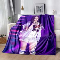 3D Spausdintas flanelinis pledas I-ILLIT Kombinacija K-POP Namų Sofos Lovoje Pledas | Gimtadienio Dovana, 75x90cm