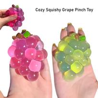 Realistic Grape Fidget Toy, Stretchable Stress Ball for Students Office Creative Gift šviesiai žalios spalvos