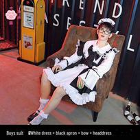 Cute Daily Maid Outfit - Japanese Lolita Dress Set for Women XL
