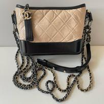 [Pre-Owned] Gabrielle Classic Vintage Chain Quilted Calfskin Crossbody Bag - Very Good #L20VZX ONE SIZE