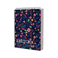 Portable Spiral Bound Artist Sketchbook Perforated Pages Sketching Notebook  Graffiti Design Style-H