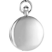 Silver Mechanical Pocket Watch Roman Numeral sidabras