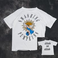 American Retro Smashing Pumpkins Crushed Pumpkin Rock Band Short-sleeved Men's and Women's Couple-style Polyester T-shirt XL