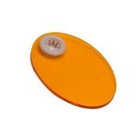 Dental Curing Lamp Shield Plate Curing Lighting Filter Shade Board Orange Color Oval Shape Light Hood Ellipse/Smiellipse