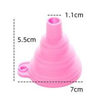Foldable Silicone Collapsible Funnel Food Grade Space Saving Portable for Kitchen Camping Liquid Transfer C