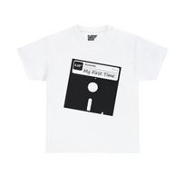 My First Time Retro 80s Floppy Disk Graphic Tee Shirt XXXXL