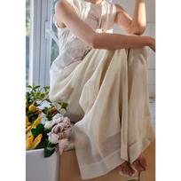 New Chinese Style Gauze Wide-Leg Pants S abrikosas