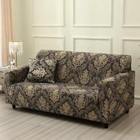 LANMOLIFE 1Pc Printed Sofa Cover Stretch Non-Slip Spandex Living Room Bedroom Sofa Decoration Removable Machine Washable 3Seater 180-230cm