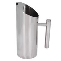 Stainless Steel Material Stainless Steel Water Pitcher Ice Guard Silver Stainless Steel Water Jug Ergonomic Handle 1L Capacity