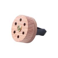 Natural Fragrance Car Essential Oil Diffuser Clip-on Long-lasting Floral Wooden Aroma Diffuser Slowly Volatile