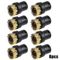 8Pcs Brass Wire Brush Nozzles For Karcher SC1 SC2 SC3 SC4 SC5 Steam Cleaner Round Brush Head Cleaning Accessories Kitchen Bath China Mainland